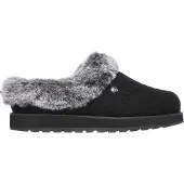 SKECHERS 31204 blk dames pantoffel (open hiel)