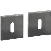 Intersteel Set van 2 sleutelrozetten Tira vierkant RVS 53x53mm