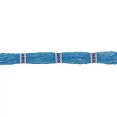 Behave - blauwe choker ketting met kralen - zomerse festival look