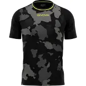 Givova Heren T-shirt Army Wit-oranje Wit - L