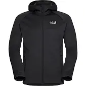 Jack Wolfskin Funktionele fleece-jas 'PEAK DISTRICT' zwart / wit
