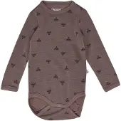 Hummel Rompertje/body mauve / zwart