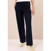Cecil Dames Broek met banddetail in Blauw, Gr: S