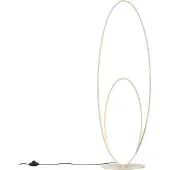 QAZQA Design vloerlamp beige incl. LED 3-staps dimbaar - Boomerang