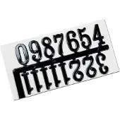 Meyco Klokcijfers - 2cm - Zelfklevend - Zwart