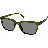 Vista Bonita CUBO XL – Zonneleesbril UV400 – Sterkte +0.50 – Kleur Army Green – Unisex model - Breed montuur – Rechthoekige pasvorm – Flexveren - Inclusief etui en doekje