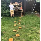 Cosy houten nummer stapstenen educatief speelgoed 0-10 set van 11.