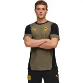 Puma Borussia Dortmund Trainingsshirt 2025-2026 Olijfgroen Zwart