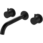 Regn 3-gats Inbouw Wastafelkraan - Gunmetal Black PVD - Messing - Kranen, Wastafelkranen, Inbouw Wastafelkranen - 8719689897345