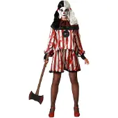 Atosa Clown Halloween Vrouw Kostuum