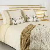 Dommelin Dekbedovertrek Listra Satijn 300TC Beige-Kaki 260x200/220 cm