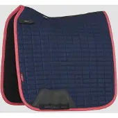 LeMieux Zadeldek Suède Dressage Square Donkerblauw-roze