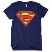 Superman Shield T-shirt marineblauw