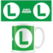 Nintendo - Super Mario Luigi Initial White Pod Mug - White