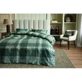 Rivièra Maison Kussensloop Tartan Check Groen 60x70 cm