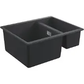 GROHE - Composiet spoelbak K500 met waste, 56x46 cm, grafiet zwart 31648AP0