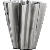 House Doctor Flood vaas 13 cm Geborsteld silver