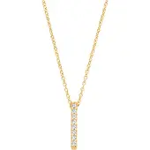 Blush collier met zirkonia