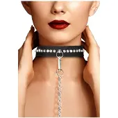 OUCH!Shots - Ouch! Diamond Studded Collar with Leash
