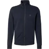 BOSS Sweatvest 'Zestart' donkerblauw