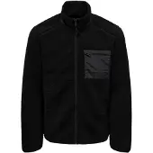 Only & Sons Fleece jas 'ONSDallas' zwart