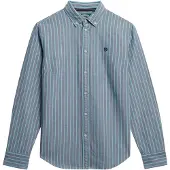 Superdry Blouse 'Oxford' navy / groen