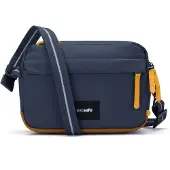 Pacsafe Schoudertas 'Go' donkerblauw / geel