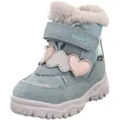 Superfit Snowboots 'HUSKY+' lichtgrijs / mintgroen / rosa