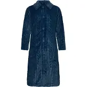 Pastunette Duurzame fleece badjas marineblauw | Maat XXXL