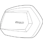 Shad Aluminium Rechter Sh35-afdekking Voor Zijkoffer