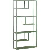 Venture Home Staal wandkast 5 planken groen.