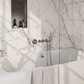 Brauer Stripe inbouw badkraan met badvulcombinatie en staafhanddouche RVS geborsteld PVD