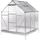 Beliani APULIA - Tuinkas - Zilver - 190 cm - Polycarbonaat