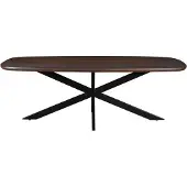 LivingFurn eetkamertafel jesper danish oval brown 180 cm mangohout