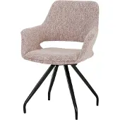 LivingFurn eetkamerstoel capp blossom lodge set van 2 61x61x88cm