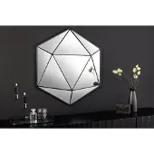 Invicta Design spiegel DIAMOND 65cm zwart metaal handgemaakt - 43824