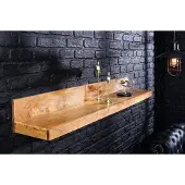 Invicta Massieve wandplank MAKASSAR 80cm naturel mangohout handgemaakt - 44741