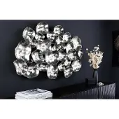 Invicta Moderne wanddecoratie VARIATION 105cm zilver metaal handgemaakt - 43822