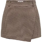 ONLY Rok 'ONLLETTIE' chocoladebruin / brokaat / zwart