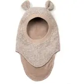 Huttelihut - Kid's Balaclava Ears Wool - Bivakmuts 50 cm - 12-24 Months, beige