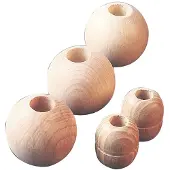 Talamex Parrel Beads 10 Units Beige 35 mm
