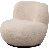 Lizzely Garden & Living Draai fauteuil Lara teddy zand draaibare fauteuil
