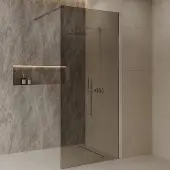 Best design Inloopdouche Best-Design Dalis 80x200 cm Chroom Mocha