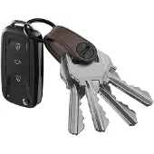 Keysmart Mini Leren Sleutelhouder Bruin