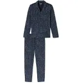 Schiesser Pyjama Long graphite 182656 52/L