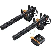 Comica VM40COMBO Draadloze shotgun microfoon Dual Channel+32GB onboard rec.