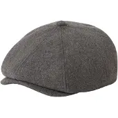 Brixton Beanie - Brood Flannel Snap Cap - grijs | Maat XS