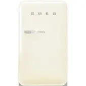 Smeg Koelkast Retro Vrijstaande ijskast Koelkast, Jaren 50, Enkeldeurs, Vrijstaand , Positie scharnier: Rechts, Crème