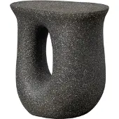 Woood Mason Bijzettafel Met Spikkels - Magnesium - Zwart - 45x42x33