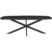 LivingFurn Jesper Danish Oval Black 180cm-13865